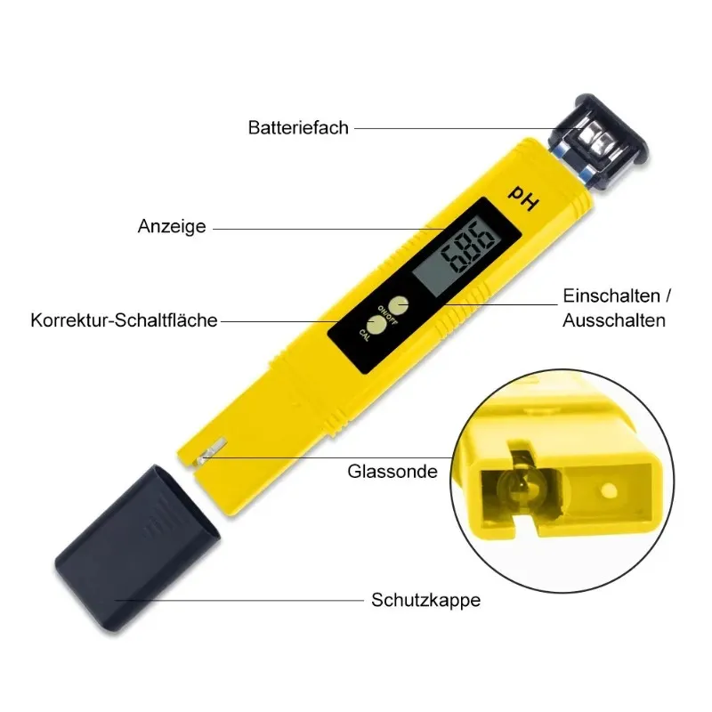 Digitale pH EC TDS Meter Tester Temperatuur Pen water Zuiverheid PPM Filter Hydroponic voor watermonitor van aquariumpool