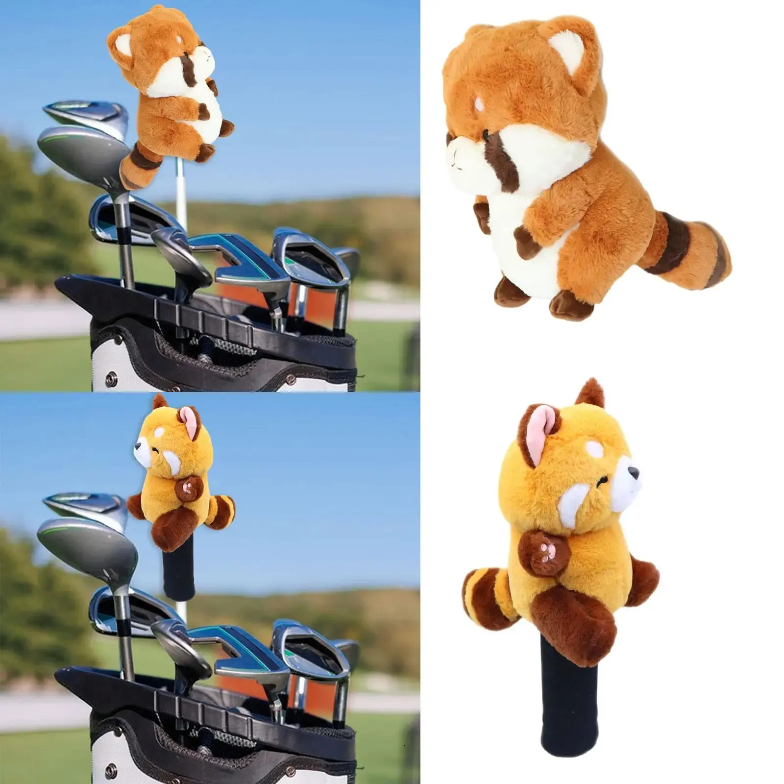 Bear Golf Wood Driver Headcover Head Cover Scratch Resistant Knitted Plush Lovely Protector Golfer Equipment Club Head Cover