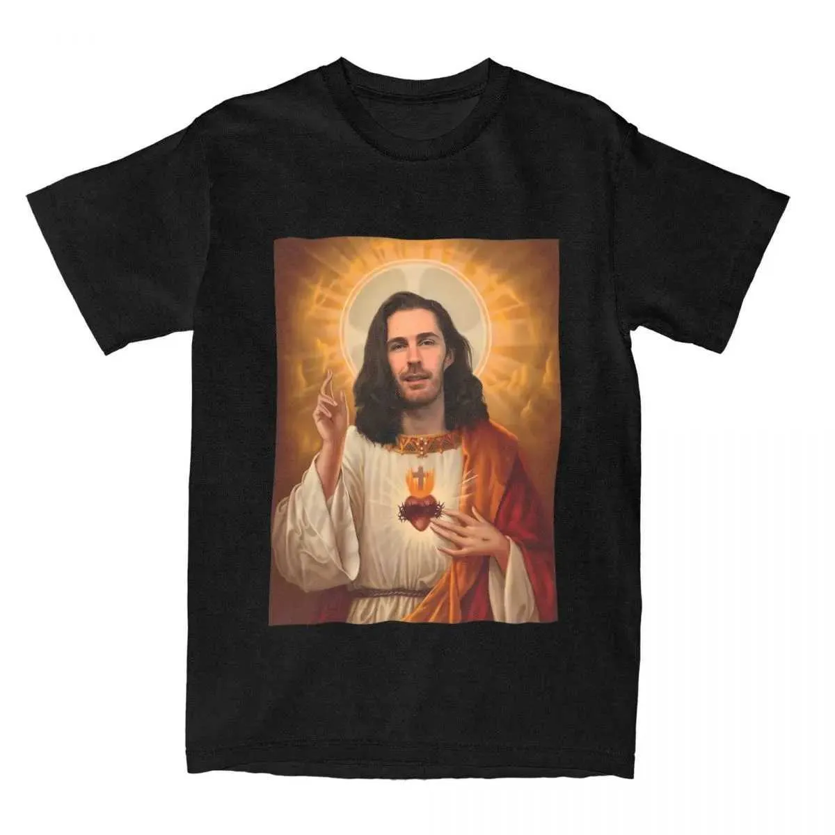 Camisetas para hombres hombre y mujer Hozier Christo Funny Jesus Singer Música Accesorios Camiseta de algodón Camiseta Retro Summer Camiseta2405