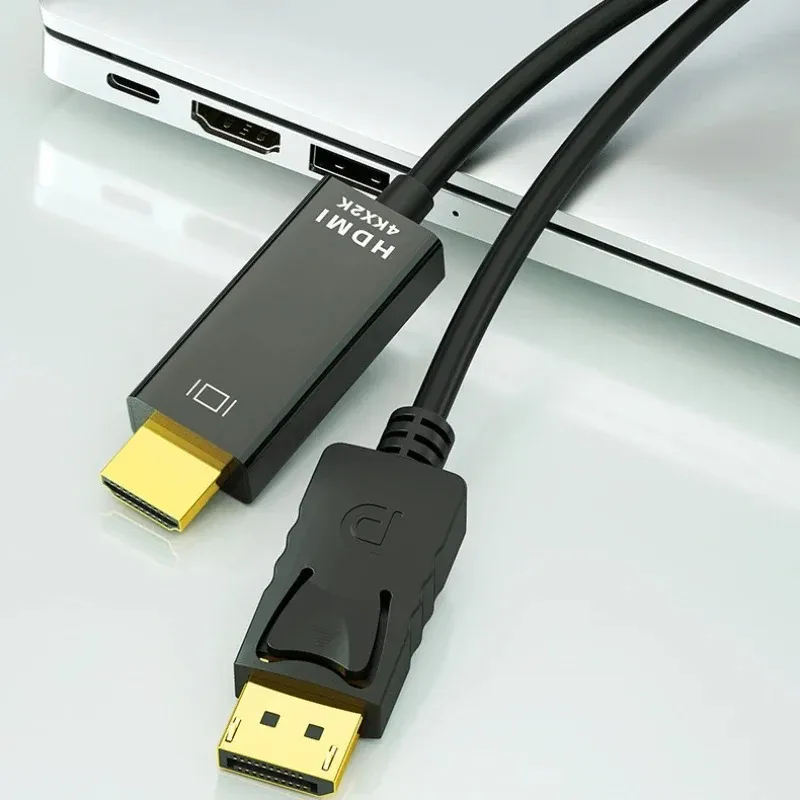 DP naar HDMI-compatibele kabeladapter mannelijk voor vrouwelijk voor HP/Dell Laptop PC-displaypoort tot 1080p HDMI-compatibele koordomzetter