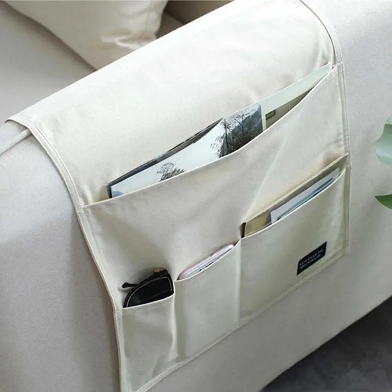 Bolsas de armazenamento Sundries Organizer Revistas TV TV Remoto GRANDE