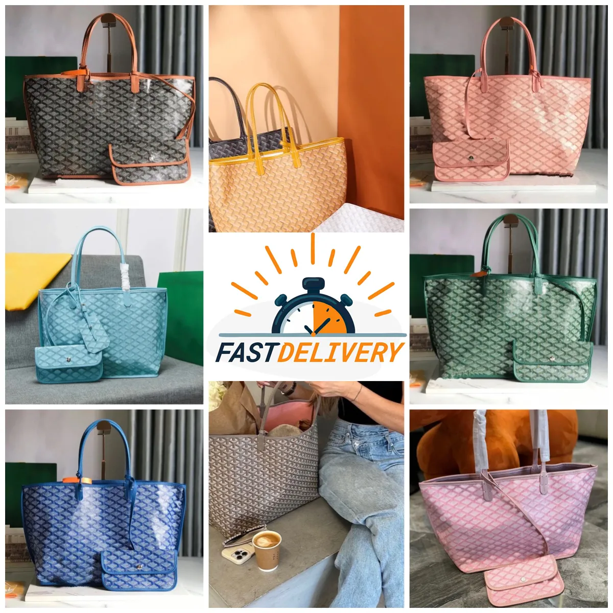 Totes Bag designer modish Goy Artois Totes Bolsas Bolsa feminina Couro casual Capacidade Mã