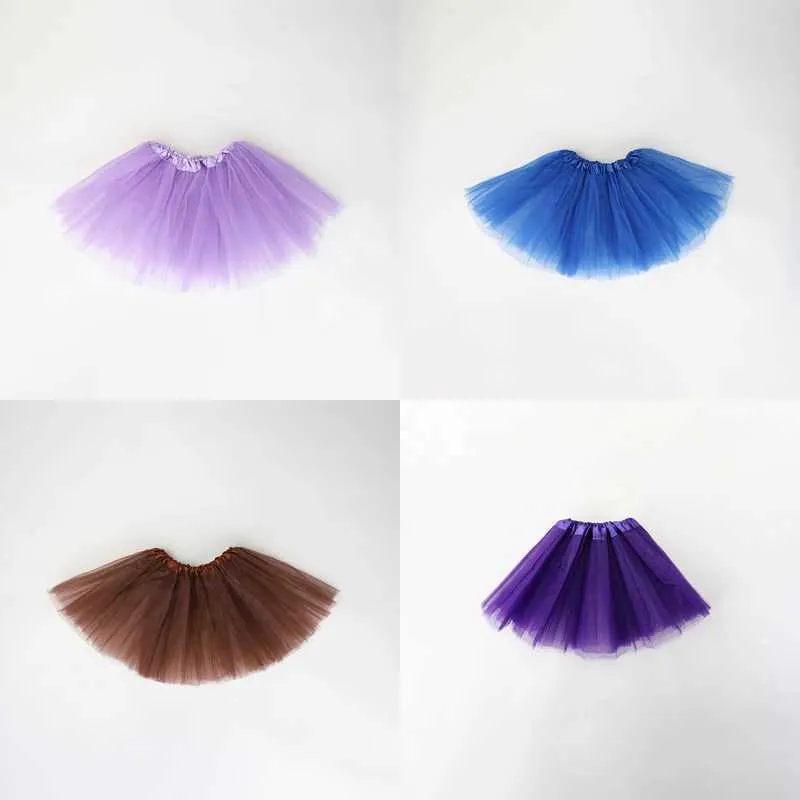 W86O Tutu Dress Summer Kids Baby Dance Tutu kjol för Girl 3 Layers Tulle Toddler Lace Pettiskirt Dance Kirt D240507