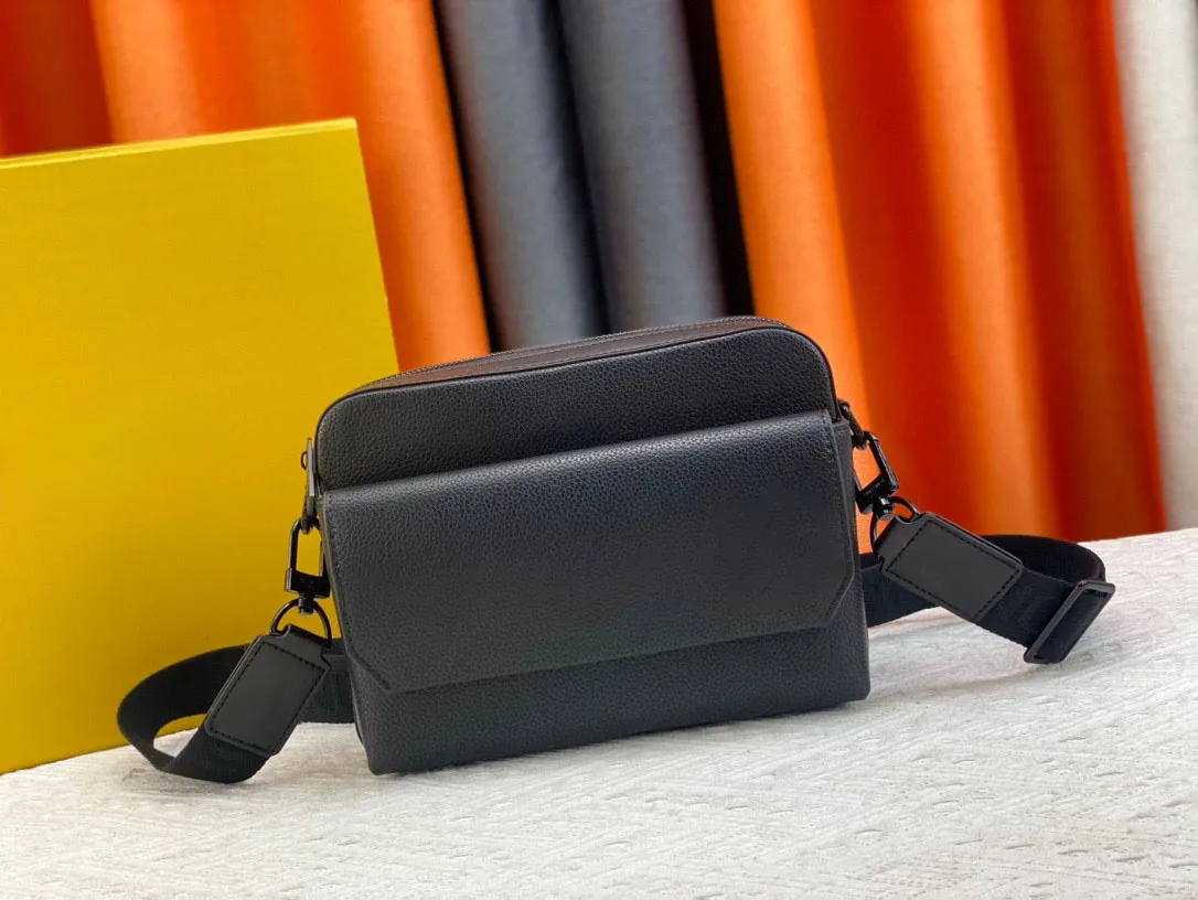 Projektant Fastline Messenger męski torba na ramię luksusowa marka skórzana torebka torebka torebka moda klasyczny crossbody czarny portfel