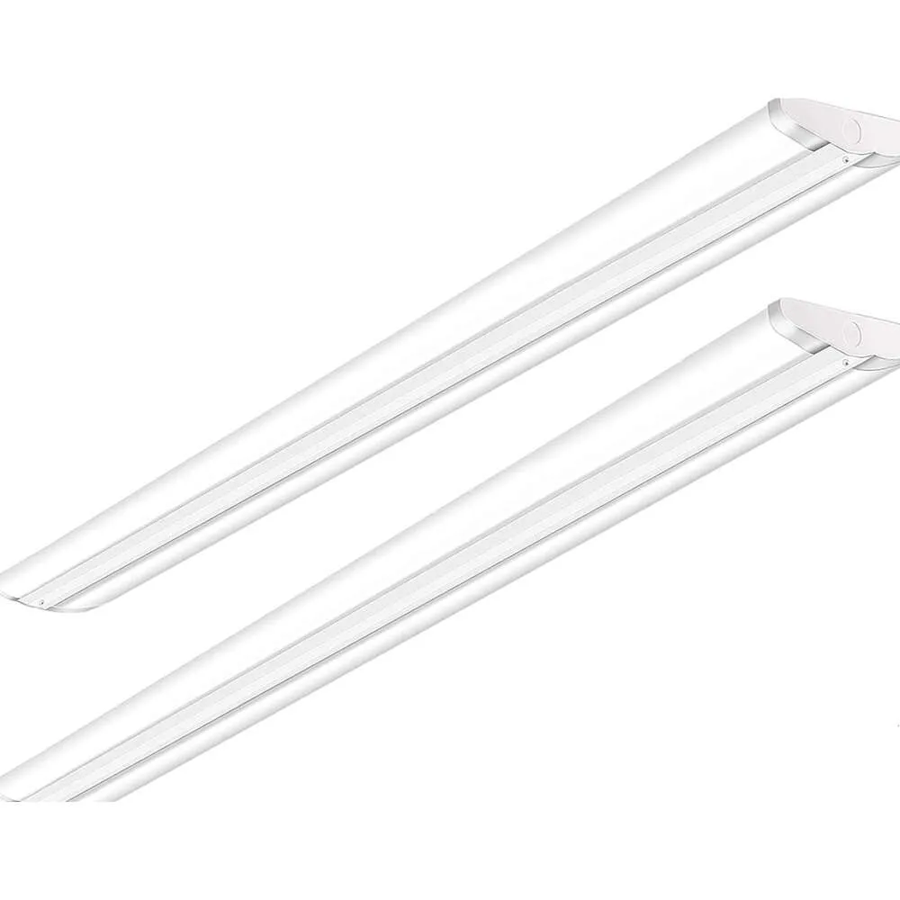 Antlux 110W 8 -футовый светодиодный обмоток Ultra Slim Slim Strip Lights - 12600LM, 5000K, 8 -футовые светодиодные гаражные магазины, фонари для потолочного склада с загрязнением