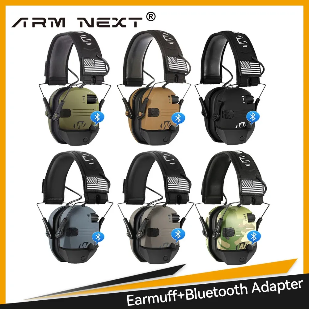 5.1 Bluetooth Earmuffs Electronic Acttive Headphone Safety Shooting Ear Protection for Hunting Buller Reduction Headset 240507