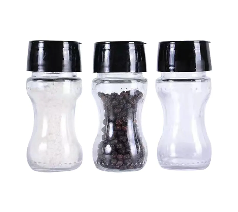 Handmatige zout- en pepermolenmolenplastic Kerntruiden Shakers Keukengereedschap Accessoires Coarse Mills Portable Spice Jar Contae3827643