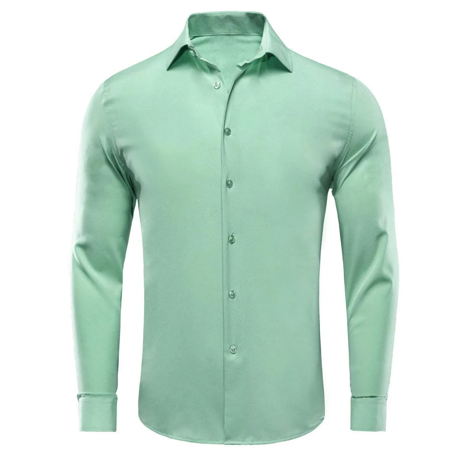 Heren-jurts HI-TIE GEWELDIGE SILF SILD HENS SHIRTS SHIRTS LANG SLE RAPEL TRAND SPREEK SHIRE BRUIDE BEDRIJFSVAARDING BLAUWE MINT PERK PERK PAAR GROEN GREE GREEN D240507