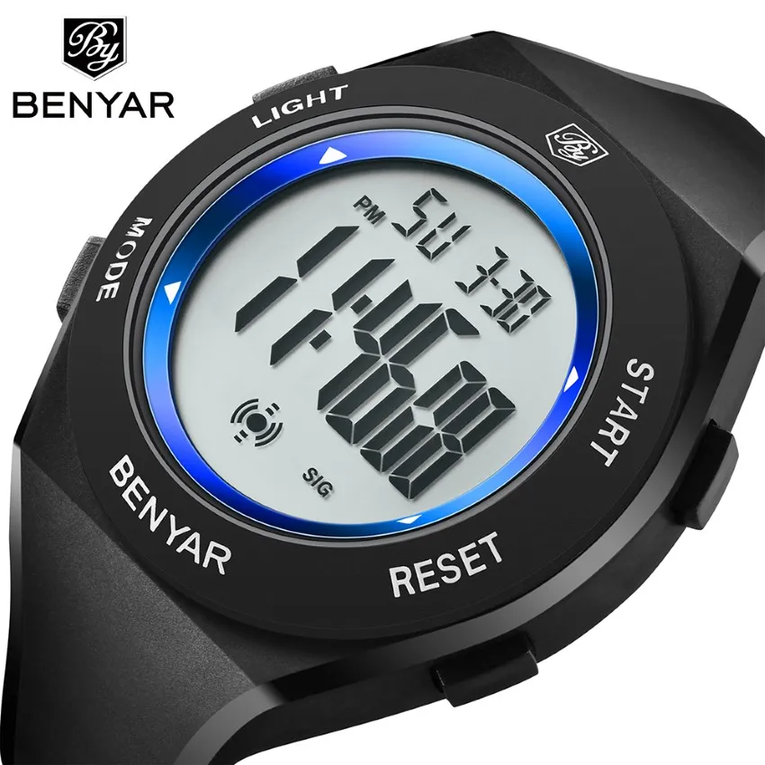 Benyar Men Sports Sports Digital Water -Watch Wath