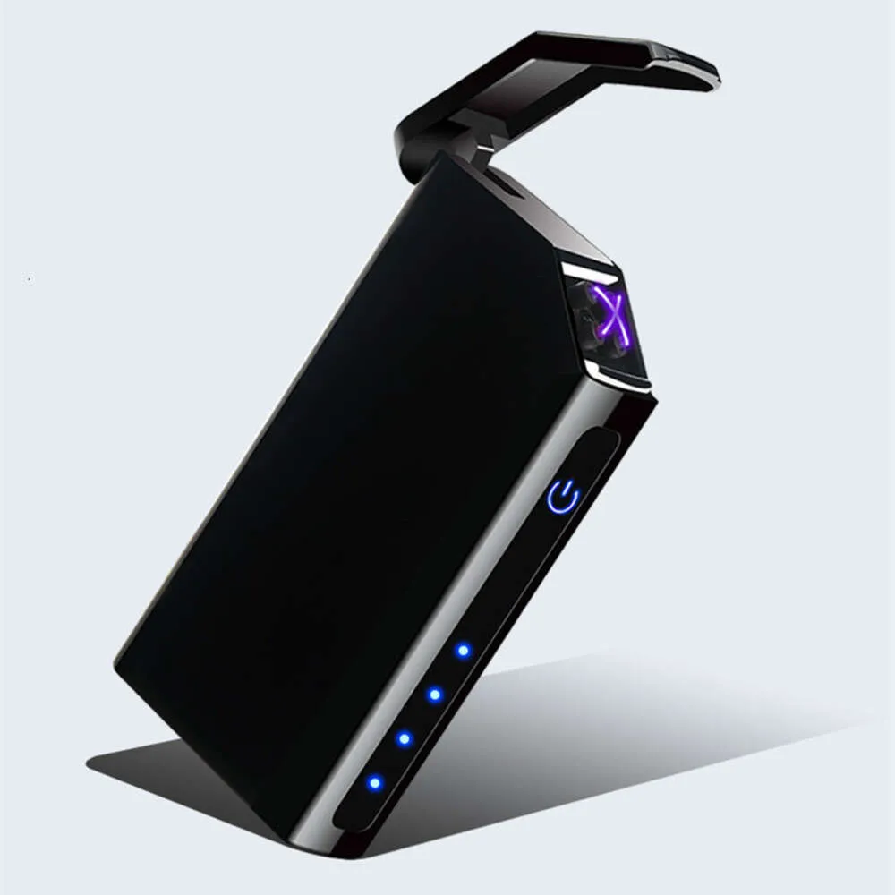 USB Rechargeable Outdoor Touch Induction Windproof Double Arc Electronic Lighter