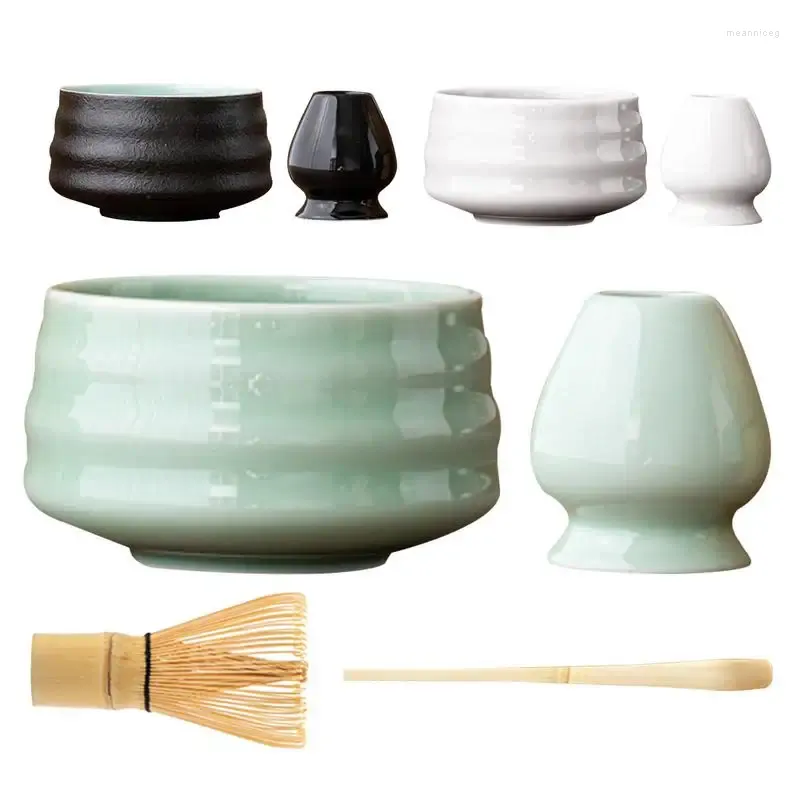 Juegos de té 4pcs set japonés matcha set seguro bambú de bambú de cucharaditas té de té taller de bebidas cubiertas de fabricación de herramientas de herramientas de herramientas