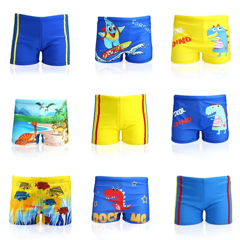 Swimwear Fashion Kids Cartoon Swimwear Baby Boy Swim Trunk Beach Short voor peuterkinderen Zwemmende kleding