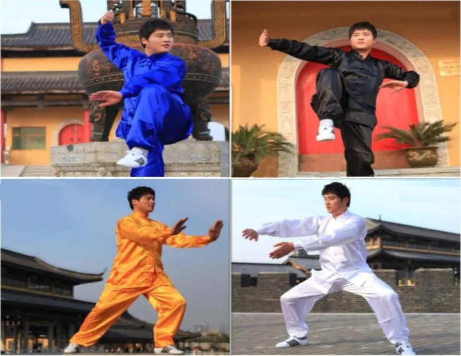 Nya polyesterkinesiska tai chi kung fu wing chun martial art kostym rockar jacka enhetlig kostym4000690