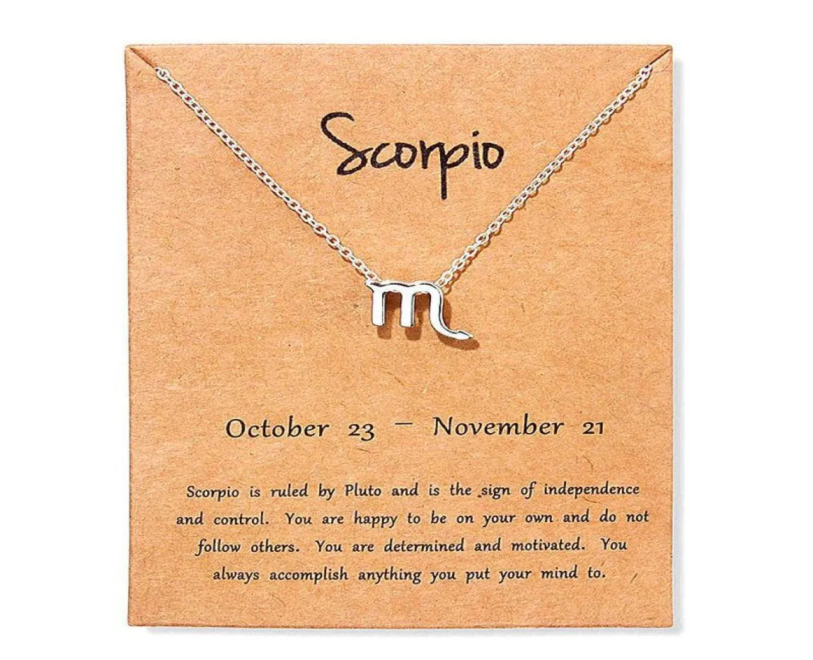 Frauen 12 Horoskop Sternzeichen Goldfarbe Halskette Taurus Aries Leo 12 Sternbilder Juwelier Kinder Weihnachtsgeschenke2127073