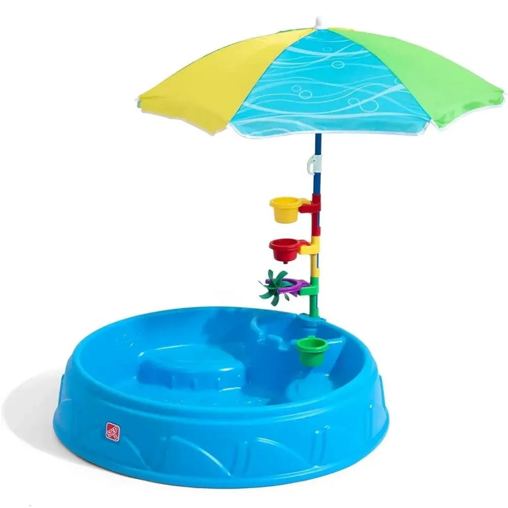 Piscina per la piscina esterna esterna al nuoto con ombrello facile da assemblare set di accessori 240506