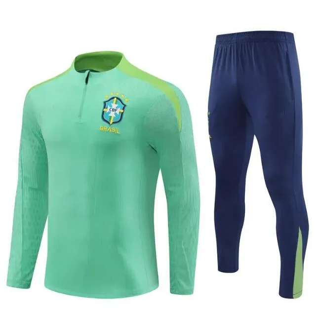 2024 Brazil Soccer Jersey Kids Football Shirt Training Suit Coutinho Richarlison Jersey Brazil Football Kit Breathable Soccer Uniform World Cup