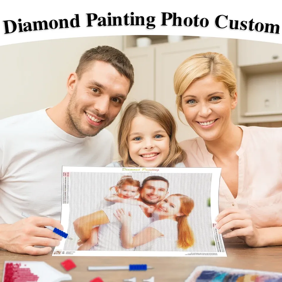 Craft Photo Custom Diamond Painting Full Square/Round Diamonds Embroidery Art Kit Home Decoration Diy Gift Wall Picture