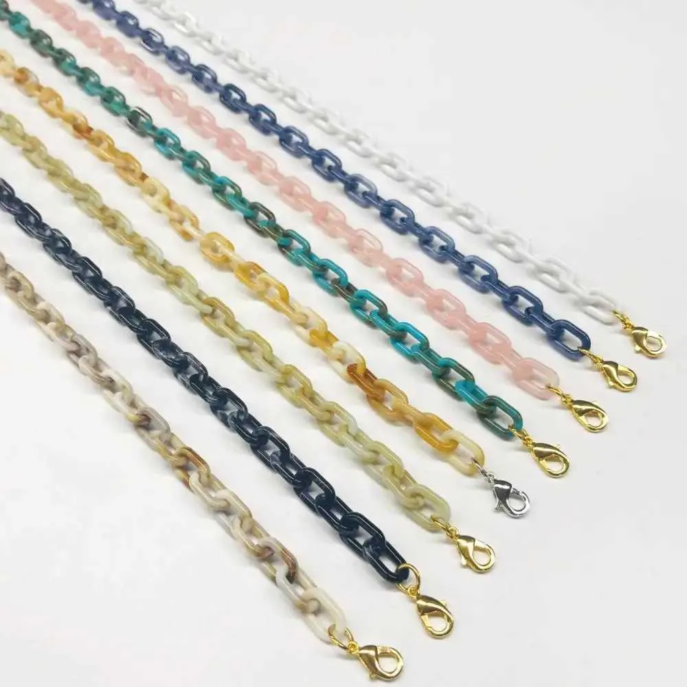 Occhiali catene di occhiali Teamer Fashion Acrilic Women Olandes Lanyard Catene Lettura di occhiali da sole Accolgo di occhiali per gli occhiali sospesi al collo all'ingrosso