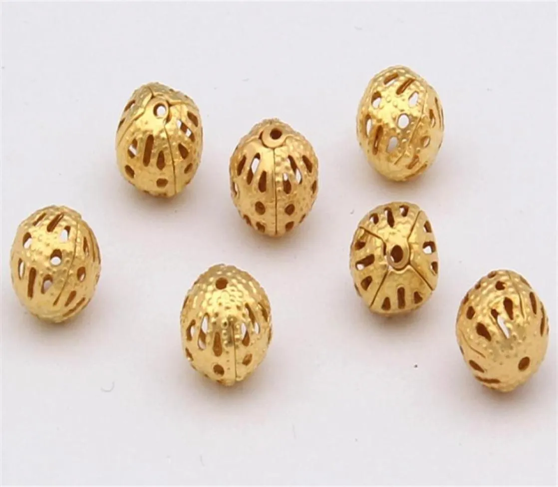 1000pcs lot Nouveaux charmes en vrac cuivre cuivré perles d'espaceur en cuivre gold 4 mm290e7534659