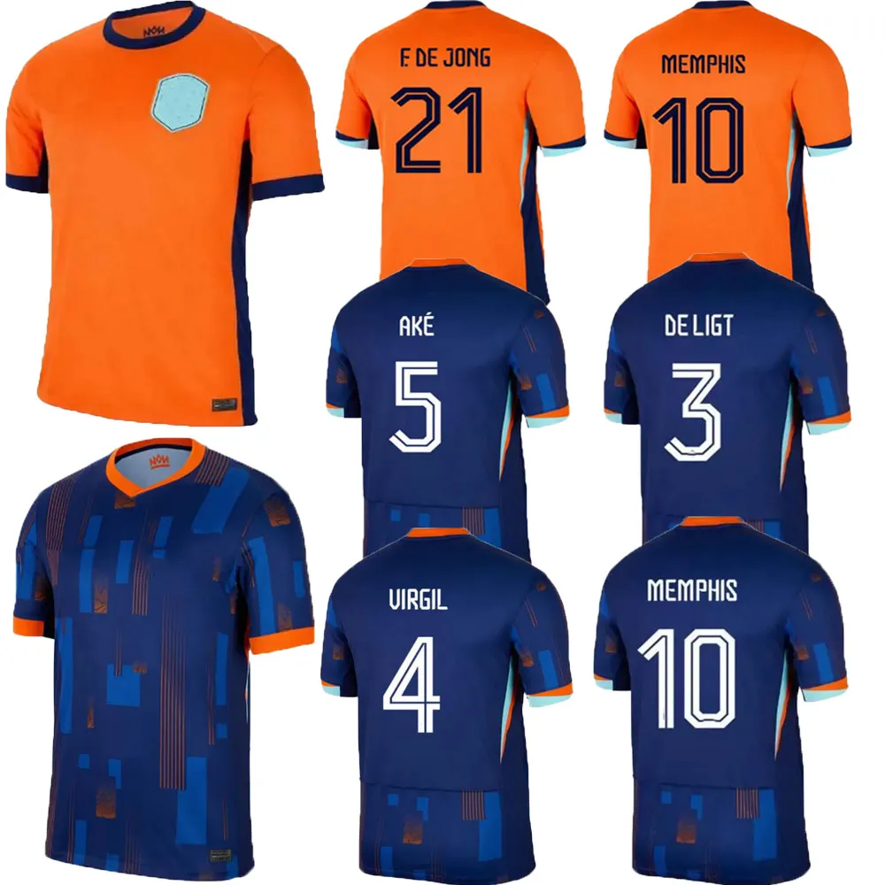 24 25 Netherlands MEMPHIS Hot selling 2024 2025 Holland Club Jersey JONG VIRGIL DUMFRIES BERGVIJN Shirt 2024 KLAASSEN BLIND DE LIGT Men Football Shirt