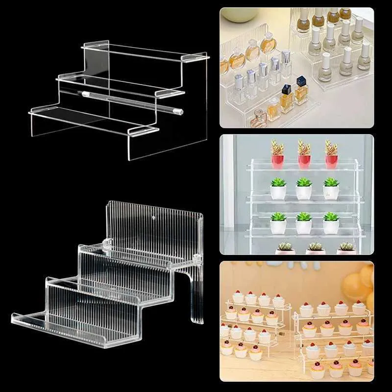 Jewelry Stand 1-5 layers acrylic display frame perfume baking cupcake POP diagram riser desktop organizer Q240506