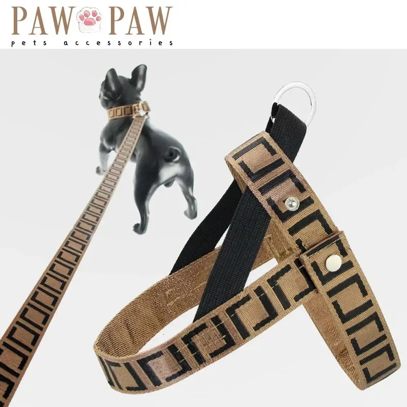 Trendy huisdier ontlee veststijl borstharnassen voor honden bulldogs corgis teddies modieuze hondenkraag klassiek ontwerp luxe 240506