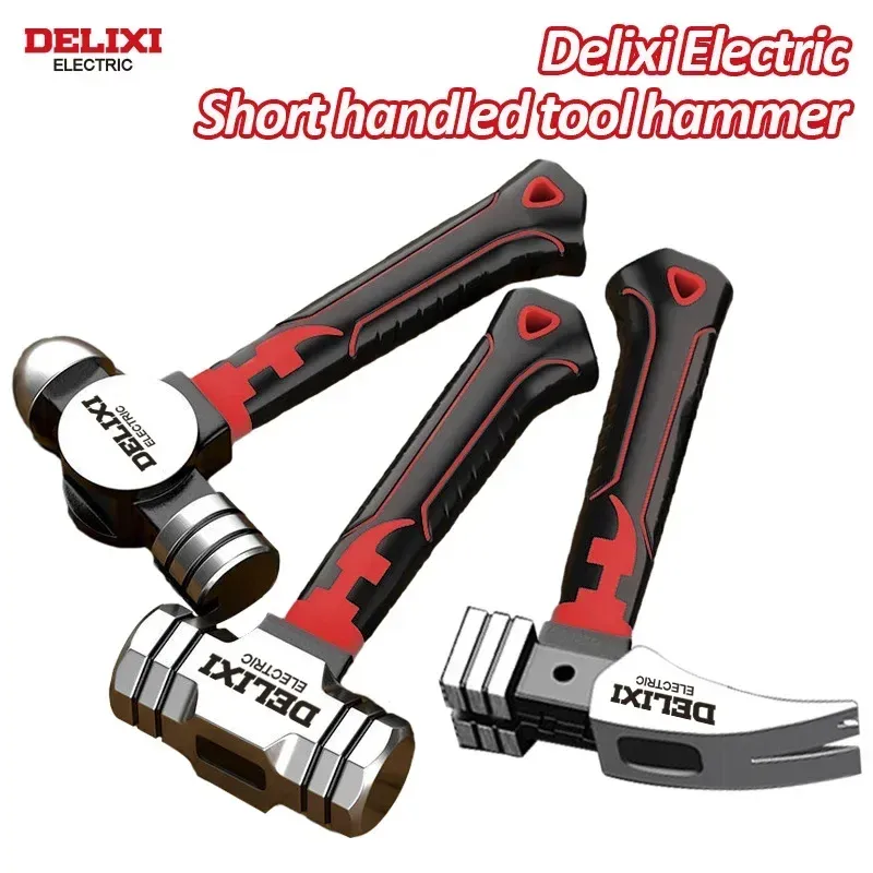 Hammer Delixi Electric Mini Klauen Hammer Oktagonal Hammer Monteur Hammer Holzbearbeitungswerkzeuge Multifunktionale Hammerhandwerkzeuge