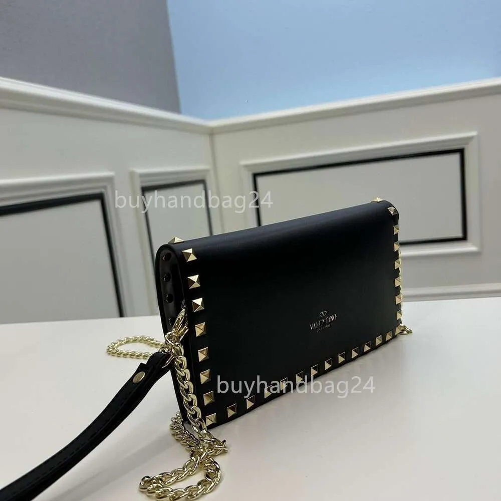 Rivet Single Bags Baguette Vualentino Metal Purse Evening Stud Handbag Square Classic Chain Designer Shoulder Crossbody Women's Flip Cowhide Bag Handbag B1UI