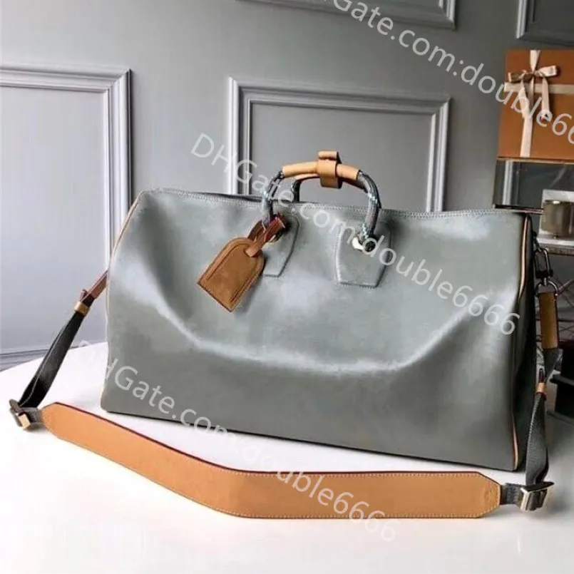 Luxurys Designers çanta yüksek kapasiteli duffel çanta kadınlar seyahat tote erkekler boston çanta kaplı tuval yumuşak deri bavul bagaj 43886 304g