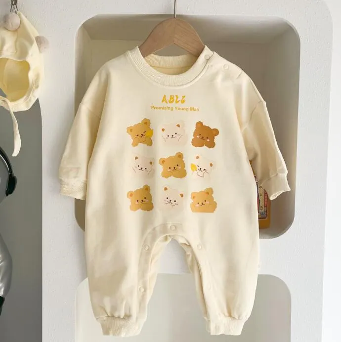 Rompers Neugeborene Baby Onesies Luxusdesigner Neugeborene Sets Overalls Marke Girls Jungen Kleidung Strampler Overall Jumpsuit Kids Bodysuit f otubt
