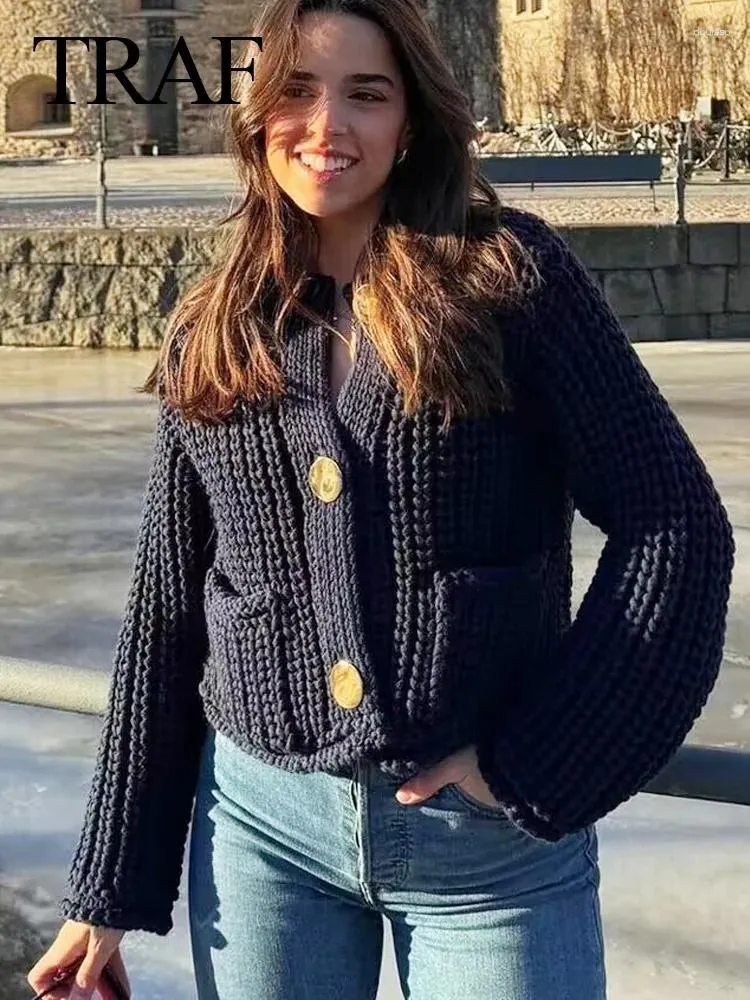 Navy blue crop top sweater sales