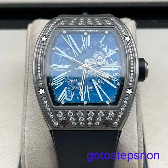 Man RM Wrist Watch Herr Series RM023 18K Rose Gold Original Diamond Fashion Casual Automatisk mekanisk klocka Platinum