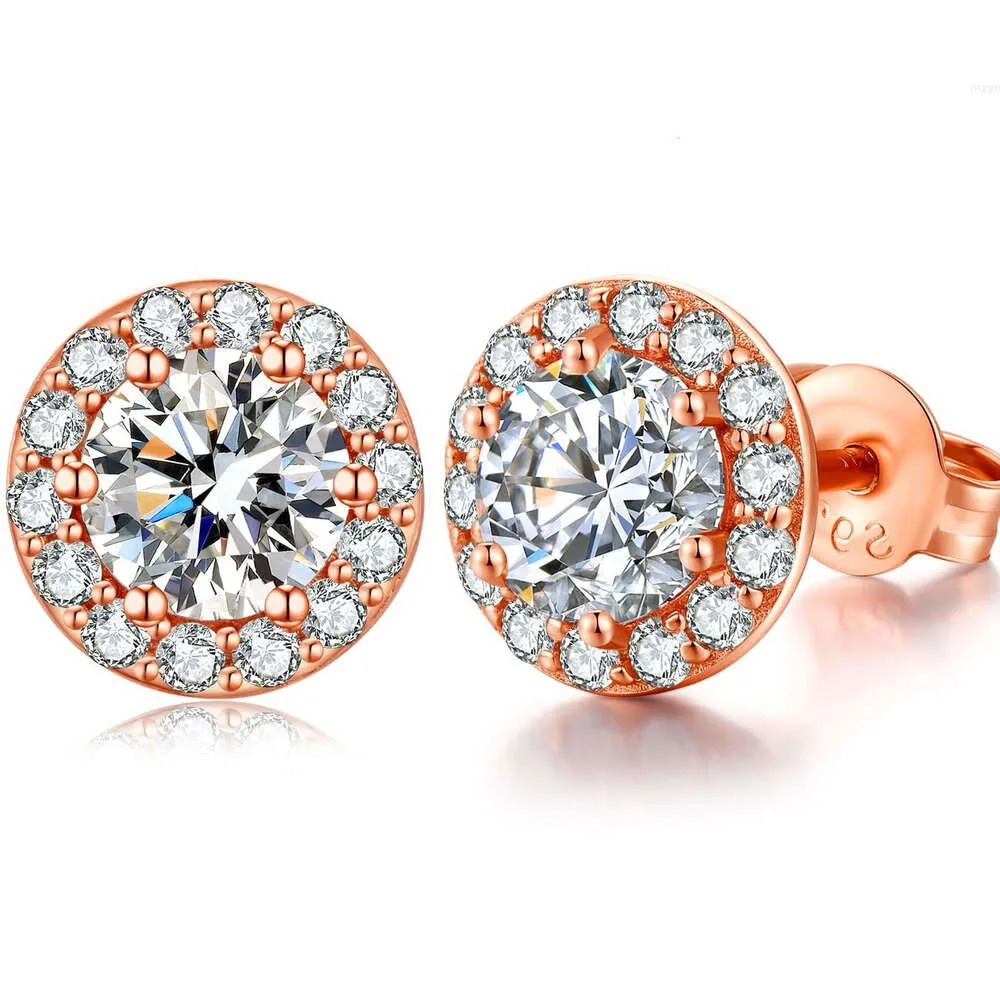 Labor Erwachsene Diamantohrringe für Frauen 9K 14K 18K Gold Mode Hochzeit erstellte Geschenkschmuck geschaffen