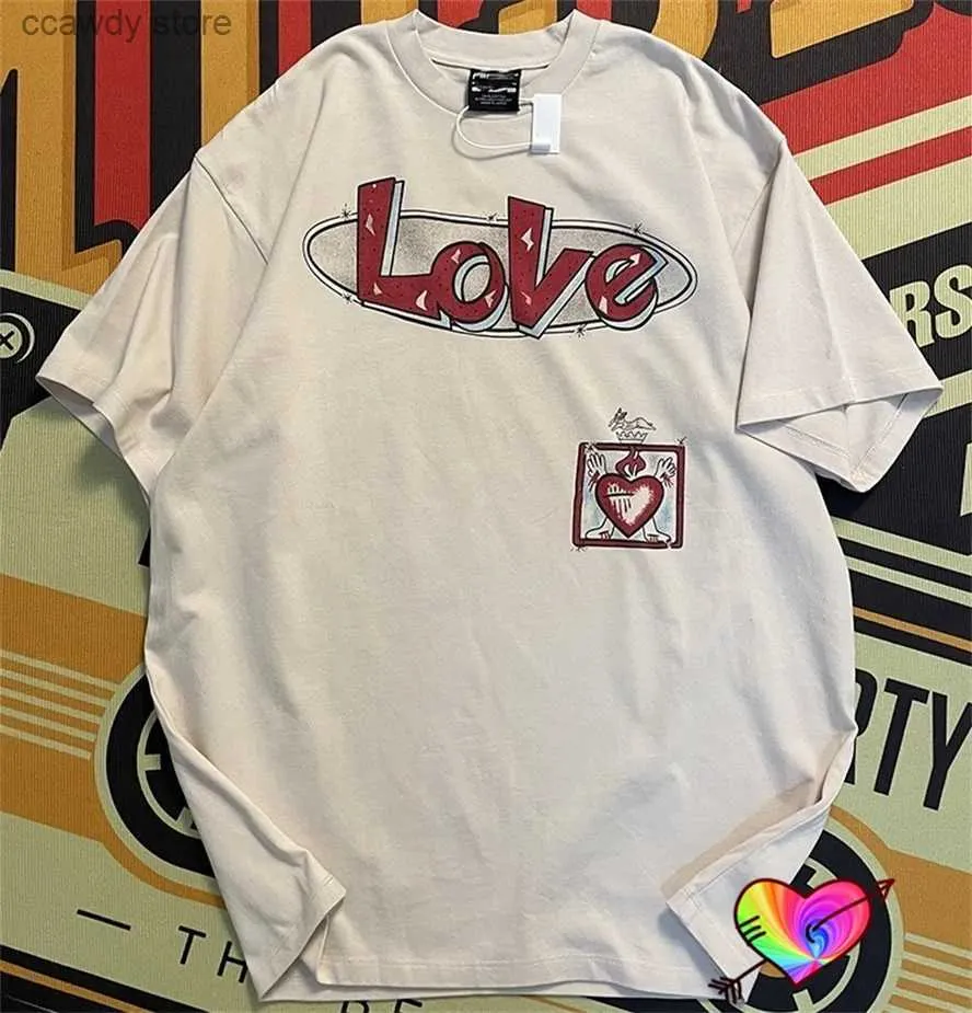 T-shirt maschile bianche santa Michael Love t Men Women Angel Print grafico T-shirt Cupido Tops oversize Short Seve H240507