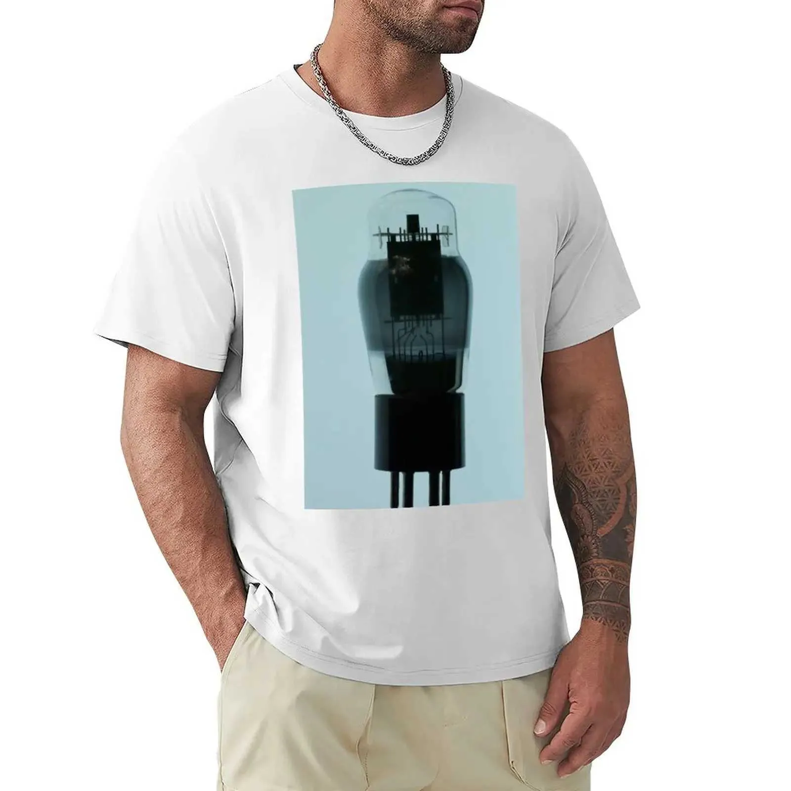 Men's T-Shirts Power Pentode T-shirt Summer Top Vintage Clothing Mens Graphic T-shirt AnimeL2405