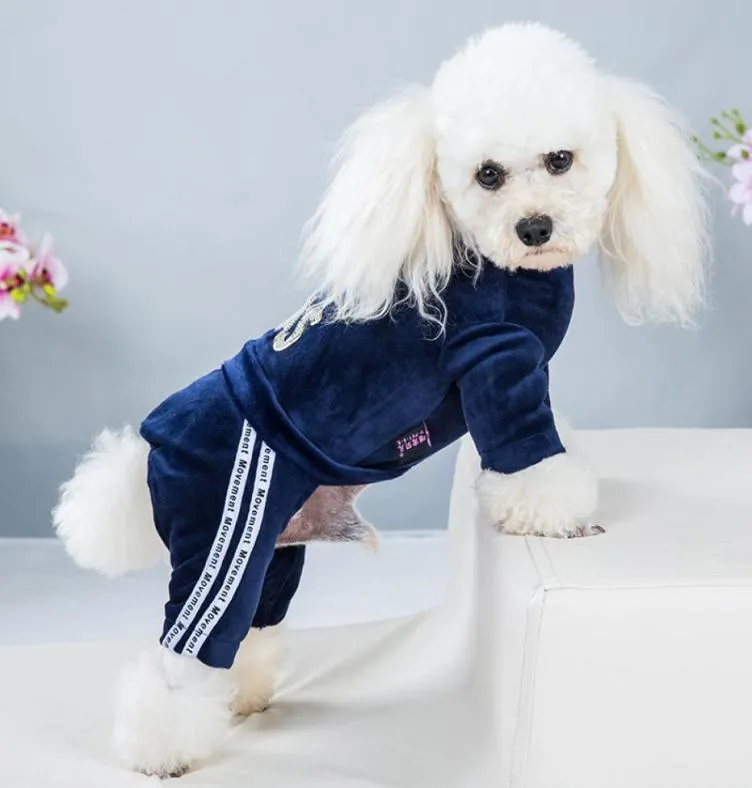 Fashion Pet Dog Ubrania dla psów Drukuj Bluza z kapturem Bluza Mała pies odzież kreskówka Zwierzęta odzieżowe Bodysuit Y01072480000