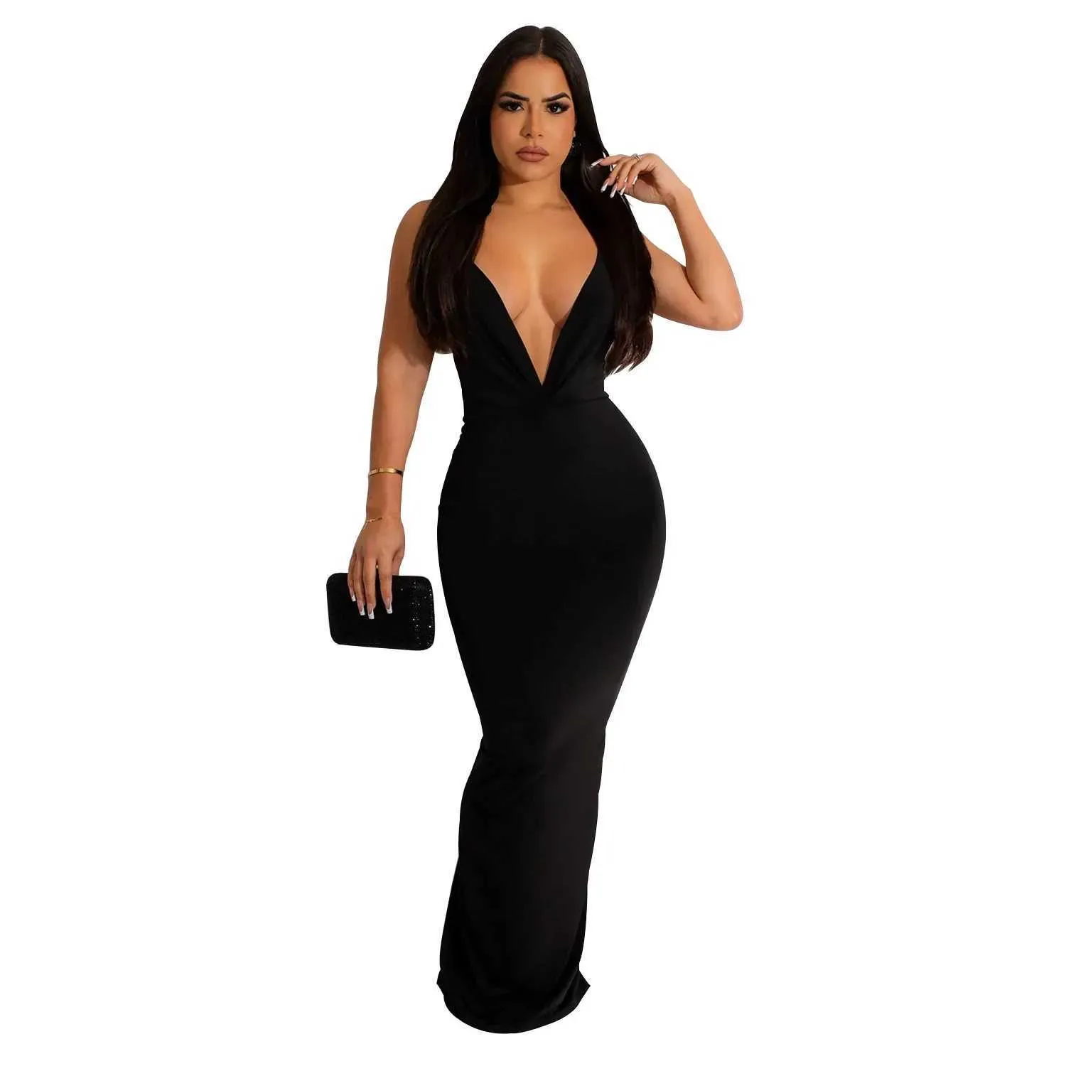 knee length dresses for ladies Cora Backless Maxi Dress main image 1