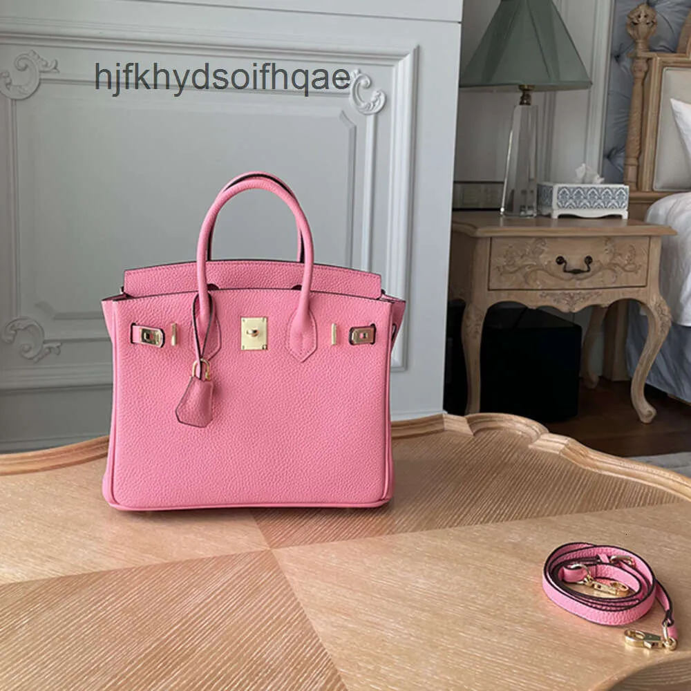 Bag Designer Bags Girls Heart Pink Tote Lady Berkkins Lychee Getreide Leder-Top-Schicht Kuh Handtasche Mini Cross-Body Small Womens Classic 68UF