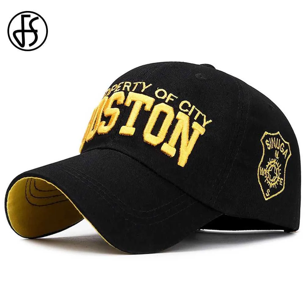 Ball Caps FS Trendy Black Gold Trucker Caps For Men Snapback Hip Hop Baseball Cap 3D Letter Cotton Summer Women Hat Casquette Homme 2024 Y240507