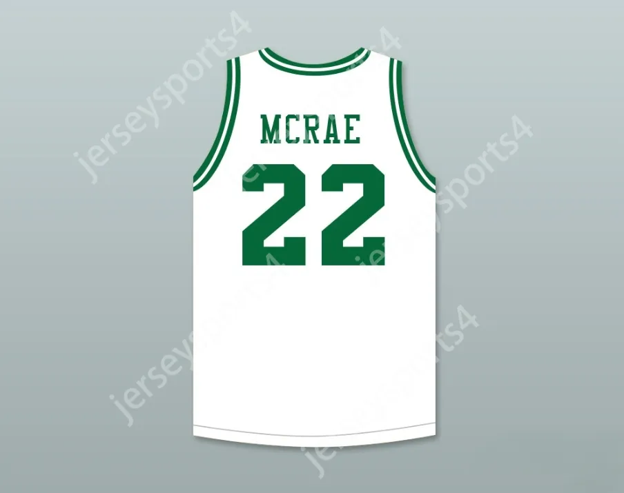 CUSTOM NAY Mens Youth/Kids ANFERNEE HARDAWAY BUTCH MCRAE 22 ST JOSEPH HIGH SCHOOL WHITE BASKETBALL JERSEY WITH BLUE CHIPS PATCH TOP Stitched S-6XL