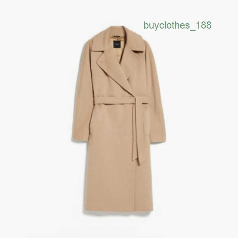 Women's Trench Coats Luxury Fashion Coat Women's Wool & Blends Designer Coat Japanese and Korean Wind Long Cashmere Overcoat Wear Maxmaras UUCX