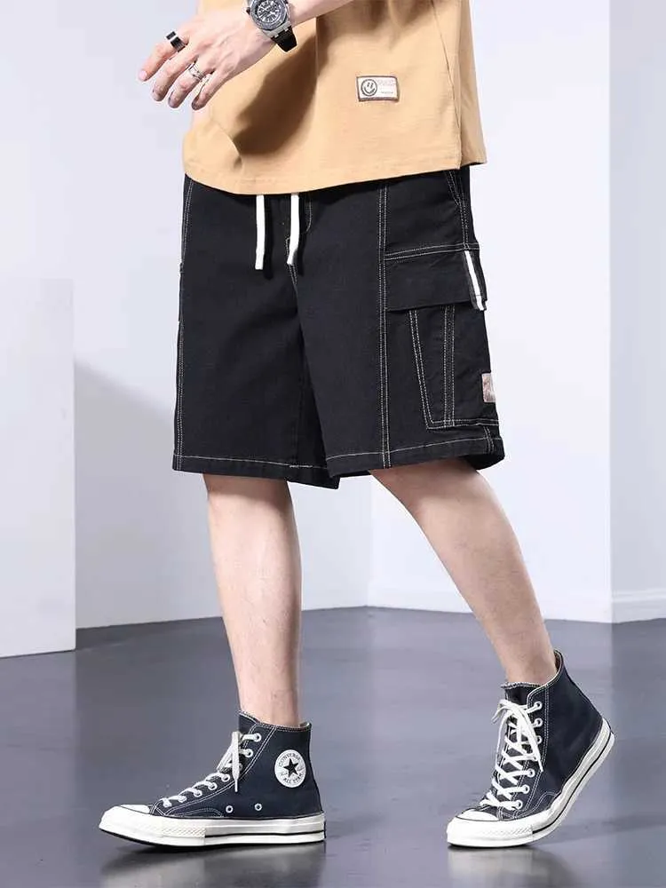 Shorts masculins 2023 Nouveau été Multi Pocket Mens Denim Shorts GRANDS 8xl Street Vêtements Longueur Coton décontracté pour hommes