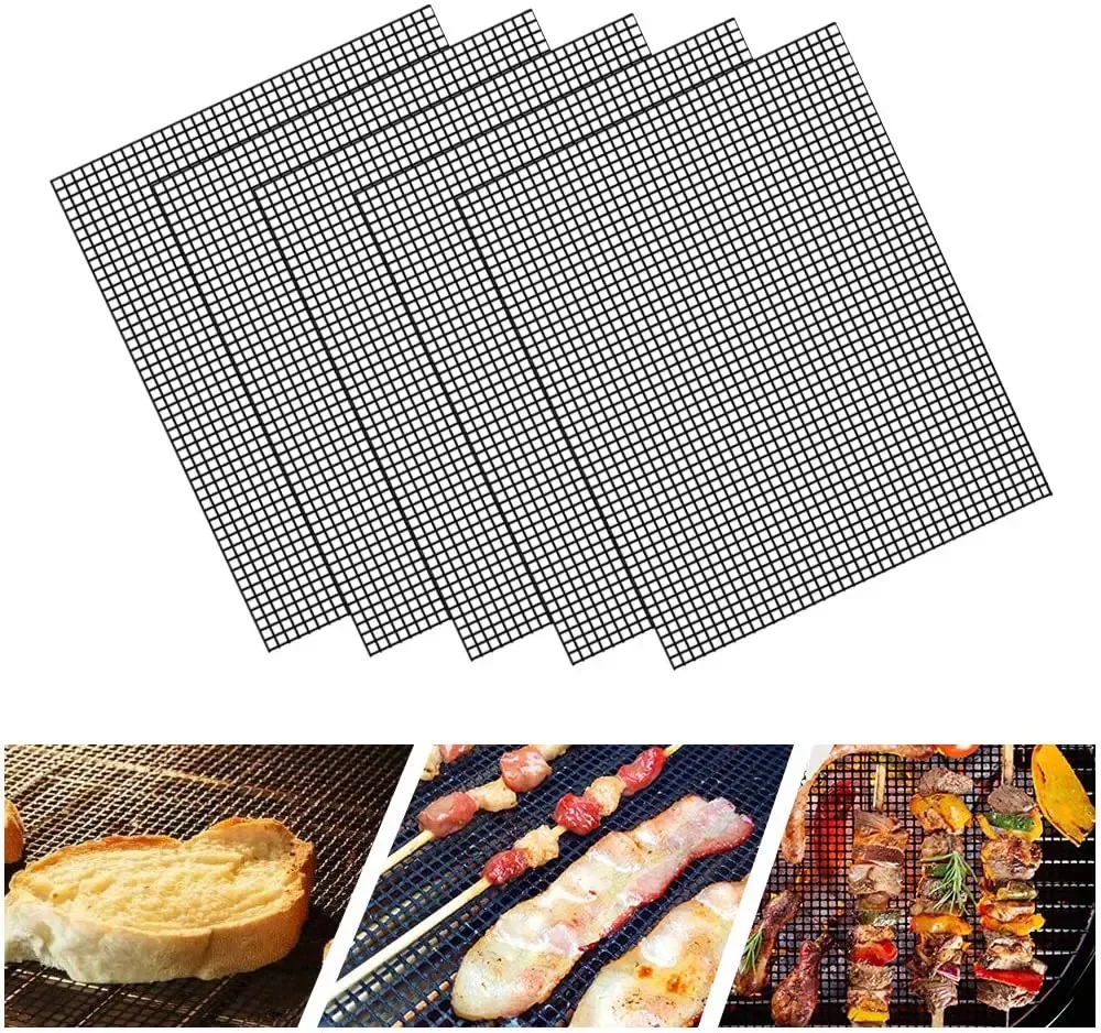Accessory Barbecue Grid Backnetzzubehör Nicht -Stick -Grill -Mesh -Matte Arbeiten auf Raucher Pelletgaskohle BBQ Sheet Liner