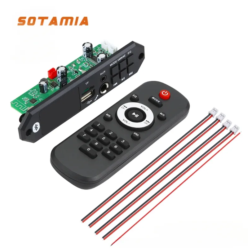 Förstärkare Sotamia Bluetooth Amplifier Board 2x40W HIFI Stereo Mini amp Karaoke Mp3 Decoding Board Lossless Dekoder Support Microphone