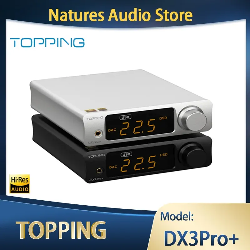 Verstärker -Toping DX3 Pro+ DX3 Pro Plus Hifi DAC -Kopfhörerverstärker DX3PRO Plus DSD256 ES9038Q2M Hochauflösungsdecoder -Vorverstärker Vorverstärker