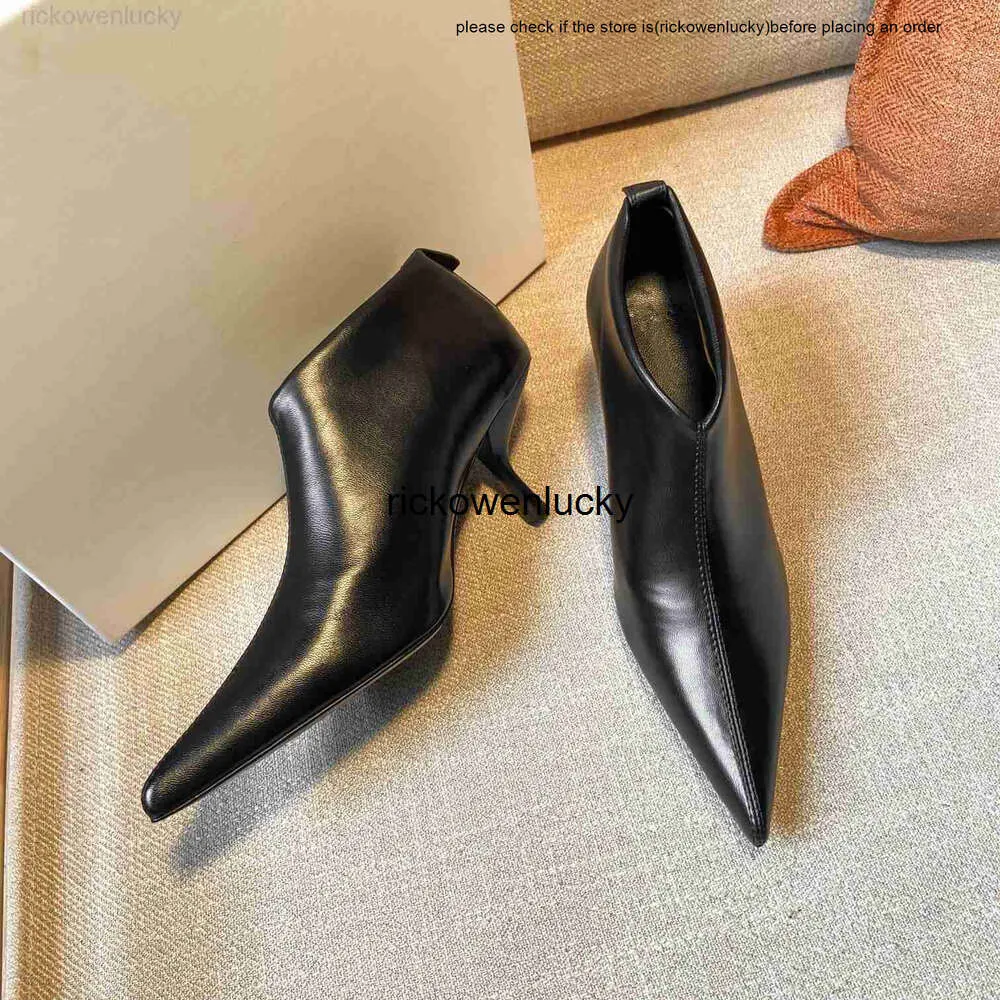 Row Shoes Row Boot The Designer Coco Romy Boots Women Fashion Leather Heel Ankle Booties列