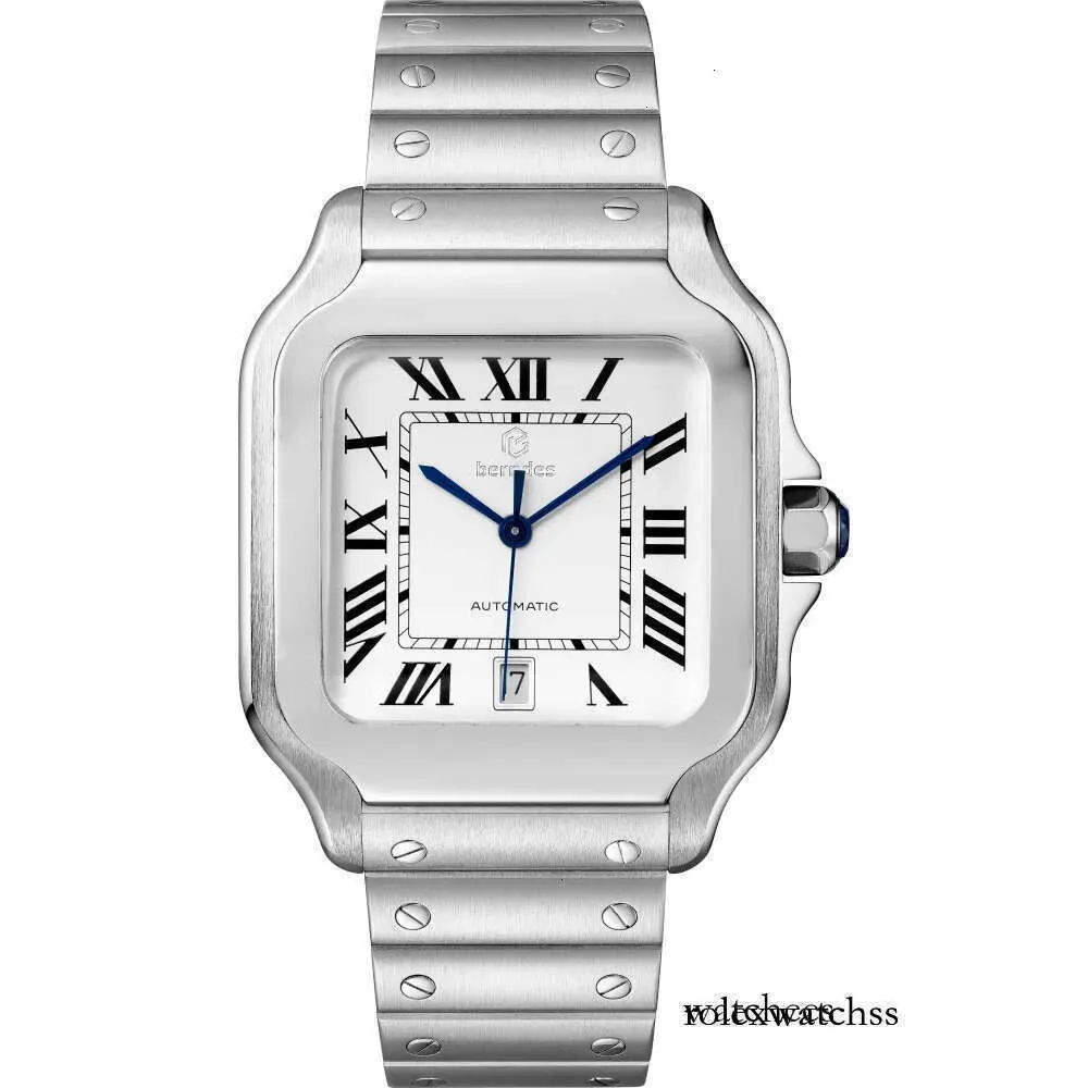 Business Automatic Lovers Watch gjord av premium rostfritt stål Bakat blå klocknål Sapphire Lens djupt vattentätt mode gi 3 6 4844