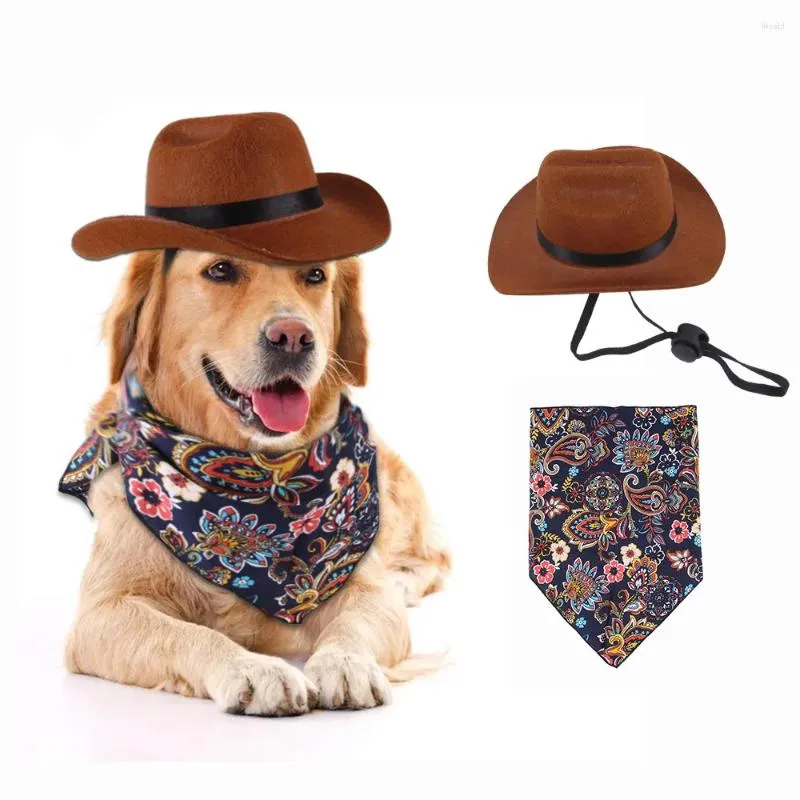 Vêtements de chien 1pcs chapeaux de compagnie cosplay accessoires amazon cowboy occidental pour chiens et chats