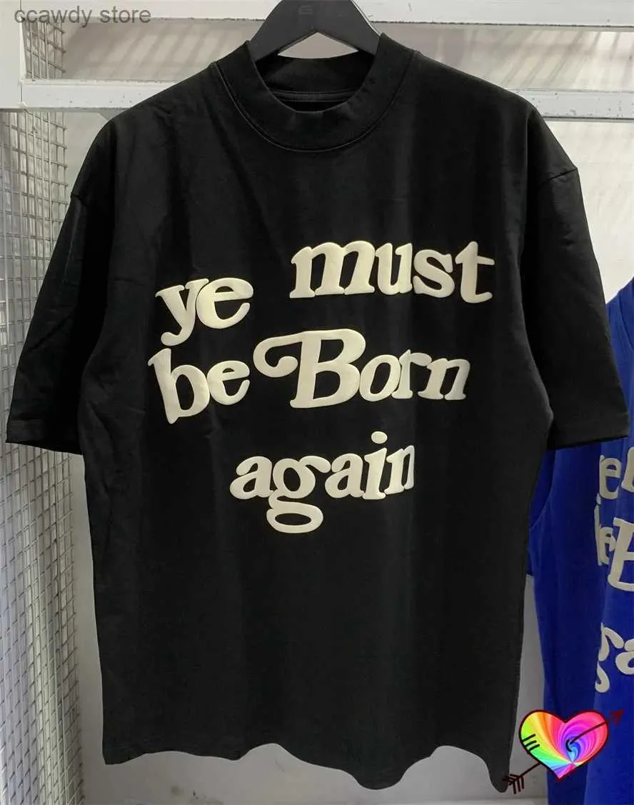 T-shirty męskie 3D Puff Ye musi narodzić