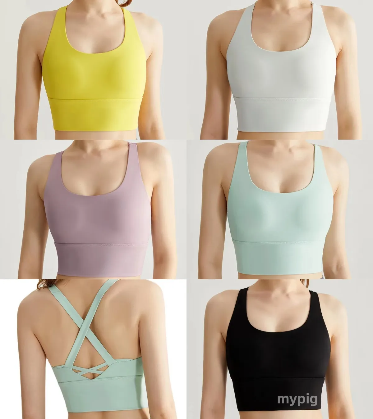 Geïntegreerde sportbeha voor vrouwen schok-absorberende hoge intensiteit hardlopen, prachtige bra fitness tank top yoga-pak